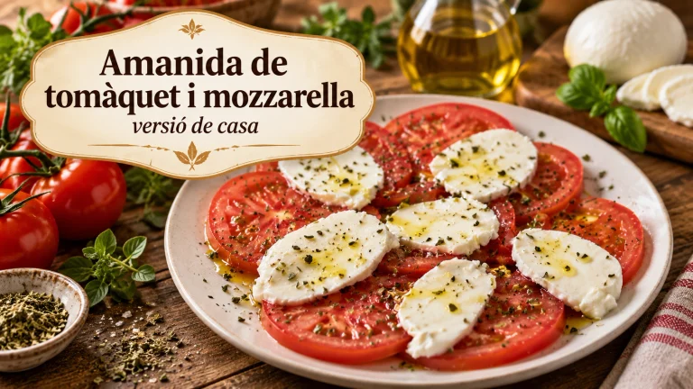 Amanida de tomàquet i mozzarella