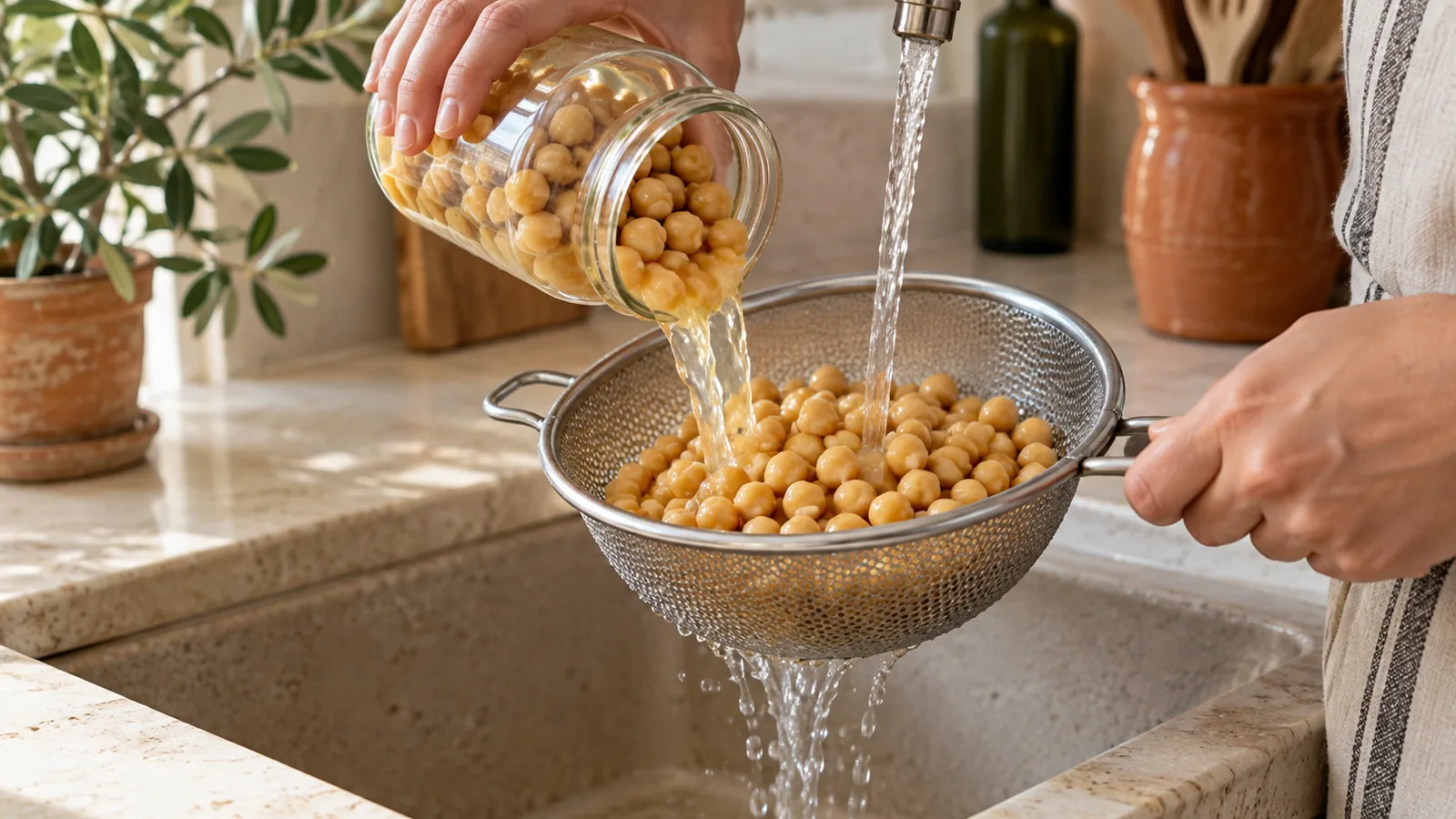 ¿Hay que lavar los garbanzos de bote?
