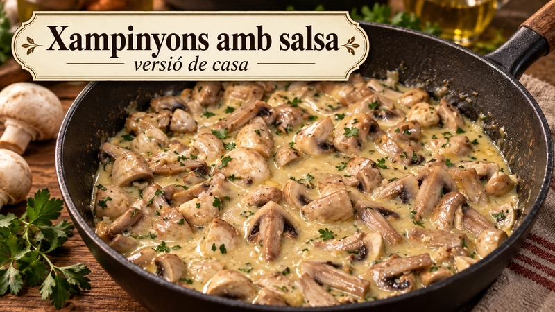 Bolets amb salsa