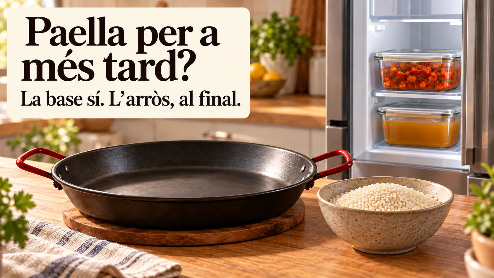 Es pot deixar una paella començada i acabar-la unes hores més tard?